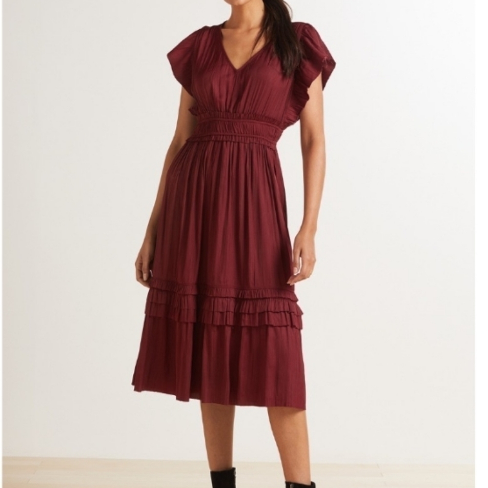 Roan + Ryan Talulah Wine Holiday Dress